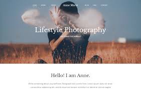 Portfolio Website for a Freelance Photographer